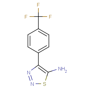 CAS No:423769-76-0 4-[4-(trifluoromethyl)phenyl]thiadiazol-5-amine