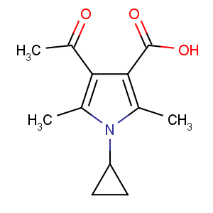 CAS No:423769-78-2 4-acetyl-1-cyclopropyl-2,5-dimethylpyrrole-3-carboxylic acid