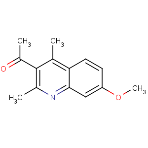 CAS No:42465-20-3 1-(7-methoxy-2,4-dimethylquinolin-3-yl)ethanone