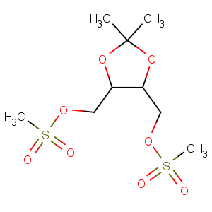 CAS No:4248-74-2 [(4S,5S)-2,2-dimethyl-5-(methylsulfonyloxymethyl)-1,<br />3-dioxolan-4-yl]methyl methanesulfonate