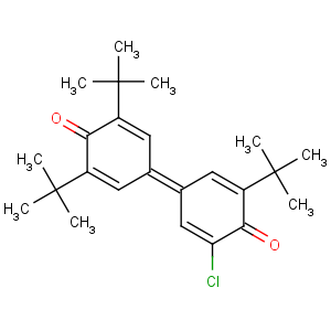 CAS No:42933-96-0 2,6-ditert-butyl-4-(3-tert-butyl-5-chloro-4-oxocyclohexa-2,<br />5-dien-1-ylidene)cyclohexa-2,5-dien-1-one