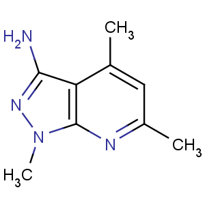 CAS No:42951-66-6 1,4,6-trimethylpyrazolo[3,4-b]pyridin-3-amine
