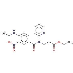 CAS No:429659-01-8 Ethyl 3-(4-(methylamino)-3-nitro-N-(pyridin-2-yl)benzamido)propanoate