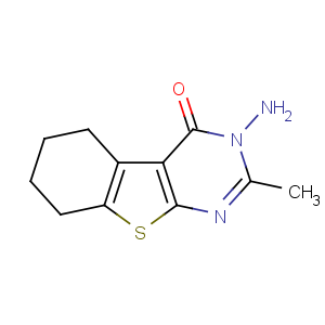 CAS No:43088-52-4 3-AMINO-2-METHYL-5,6,7,8-TETRAHYDRO-3H-BENZO[4,5]THIENO[2,3-D]PYRIMIDIN-4-ONE