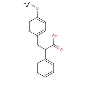 CAS No:4314-68-5 3-(4-methoxyphenyl)-2-phenylpropanoic acid
