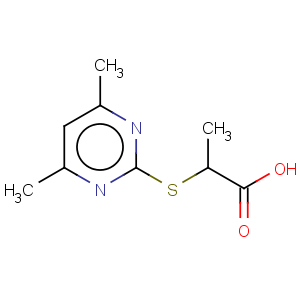 CAS No:433242-31-0 Propanoicacid, 2-[(4,6-dimethyl-2-pyrimidinyl)thio]-