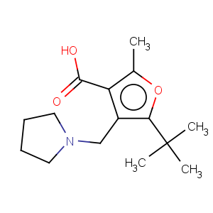 CAS No:435341-86-9 3-Furancarboxylicacid, 5-(1,1-dimethylethyl)-2-methyl-4-(1-pyrrolidinylmethyl)-, hydrochloride(1:1)