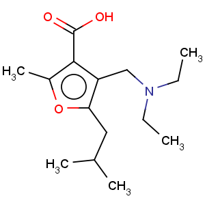 CAS No:435341-96-1 3-Furancarboxylicacid, 4-[(diethylamino)methyl]-2-methyl-5-(2-methylpropyl)-,hydrochloride (1:1)