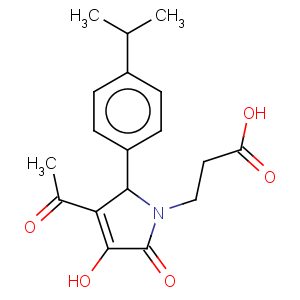 CAS No:436088-35-6 1H-Pyrrole-1-propanoicacid, 3-acetyl-2,5-dihydro-4-hydroxy-2-[4-(1-methylethyl)phenyl]-5-oxo-