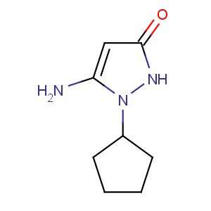 CAS No:436088-87-8 3H-Pyrazol-3-one,5-amino-1-cyclopentyl-1,2-dihydro-