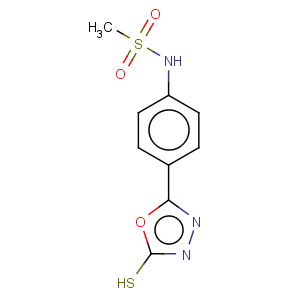 CAS No:436095-78-2 Methanesulfonamide,N-[4-(4,5-dihydro-5-thioxo-1,3,4-oxadiazol-2-yl)phenyl]-