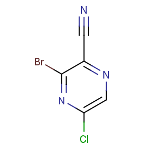 CAS No:440124-25-4 3-bromo-5-chloropyrazine-2-carbonitrile