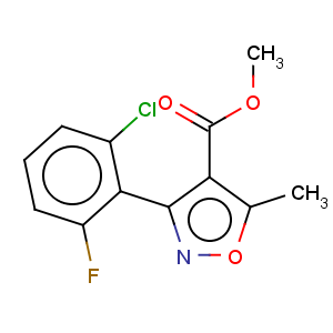 CAS No:4415-09-2 4-Isoxazolecarboxylicacid, 3-(2-chloro-6-fluorophenyl)-5-methyl-, methyl ester