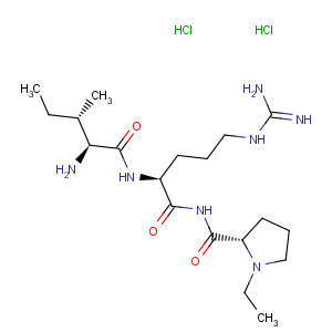 CAS No:442526-89-8 L-Prolinamide,L-isoleucyl-L-arginyl-N-ethyl-, dihydrochloride (9CI)