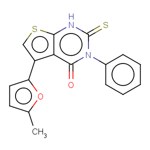 CAS No:442865-24-9 Thieno[2,3-d]pyrimidin-4(1H)-one,2,3-dihydro-5-(5-methyl-2-furanyl)-3-(2-propen-1-yl)-2-thioxo-