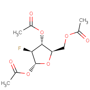 CAS No:444586-86-1 D-Arabinofuranose,2-deoxy-2-fluoro-, triacetate (9CI)