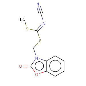 CAS No:444791-13-3 Carbonimidodithioicacid, cyano-, methyl (2-oxo-3(2H)-benzoxazolyl)methyl ester (9CI)