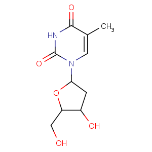 CAS No:4449-43-8 2,4(1H,3H)-Pyrimidinedione,1-(2-deoxy-a-D-erythro-pentofuranosyl)-5-methyl-