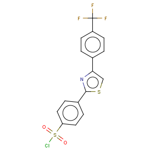 CAS No:446883-84-7 Benzenesulfonyl chloride, 4-[4-[4-(trifluoromethyl)phenyl]-2-thiazolyl]-