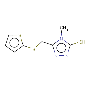 CAS No:448947-84-0 4-methyl-5-[(2-thienylthio)methyl]-4h-1,2,4-triazole-3-thiol