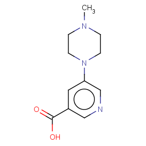 CAS No:450368-31-7 3-Pyridinecarboxylicacid, 5-(4-methyl-1-piperazinyl)-