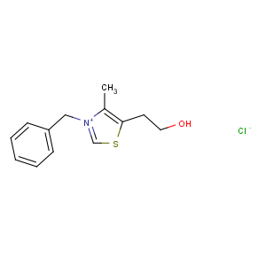 CAS No:4568-71-2 2-(3-benzyl-4-methyl-1,3-thiazol-3-ium-5-yl)ethanol