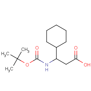 CAS No:458529-74-3 3-tert-butoxycarbonylamino-3-cyclohexyl-propionic acid