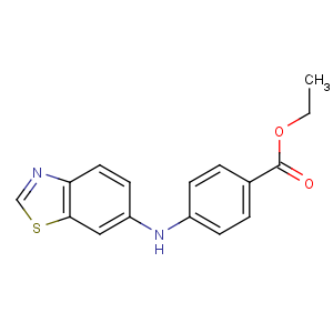 CAS No:458550-54-4 ethyl 4-(1,3-benzothiazol-6-ylamino)benzoate