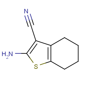 CAS No:4651-91-6 2-amino-4,5,6,7-tetrahydro-1-benzothiophene-3-carbonitrile
