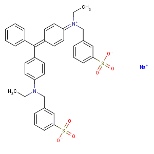CAS No:4680-78-8 Benzenemethanaminium,N-ethyl-N-[4-[[4-[ethyl[(3-sulfophenyl)methyl]amino]phenyl]phenylmethylene]-2,5-cyclohexadien-1-ylidene]-3-sulfo-,inner salt, sodium salt (1:1)