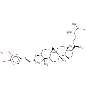 CAS No:469-36-3 9,19-Cyclolanostan-3-ol,24-methylene-, 3-(4-hydroxy-3-methoxyphenyl)-2-propenoate, (3b)-