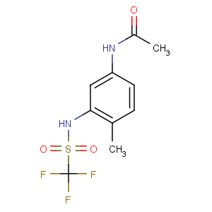 CAS No:47000-92-0 N-[4-methyl-3-(trifluoromethylsulfonylamino)phenyl]acetamide