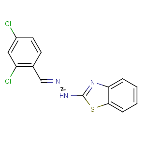 CAS No:47087-37-6 N-[(2,4-dichlorophenyl)methylideneamino]-1,3-benzothiazol-2-amine