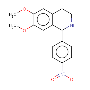 CAS No:47281-61-8 Isoquinoline,1,2,3,4-tetrahydro-6,7-dimethoxy-1-(4-nitrophenyl)-