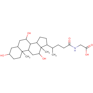 CAS No:475-31-0 2-[[(4R)-4-[(3R,5S,7R,8R,9S,10S,12S,13R,14S,17R)-3,7,12-trihydroxy-10,<br />13-dimethyl-2,3,4,5,6,7,8,9,11,12,14,15,16,<br />17-tetradecahydro-1H-cyclopenta[a]phenanthren-17-yl]pentanoyl]amino]<br />acetic acid