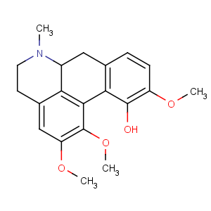 CAS No:475-67-2 (6aS)-1,2,10-trimethoxy-6-methyl-5,6,6a,7-tetrahydro-4H-dibenzo[de,<br />g]quinoline-11-ol