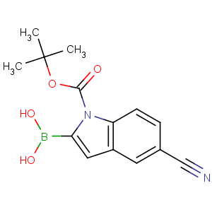 CAS No:475102-15-9 [5-cyano-1-[(2-methylpropan-2-yl)oxycarbonyl]indol-2-yl]boronic acid