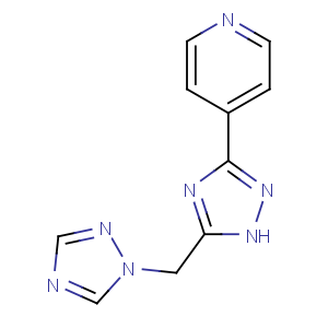 CAS No:477852-54-3 4-[5-(1,2,4-triazol-1-ylmethyl)-1H-1,2,4-triazol-3-yl]pyridine
