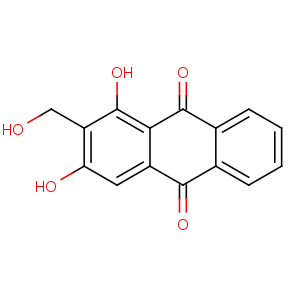 CAS No:478-08-0 9,10-Anthracenedione,1,3-dihydroxy-2-(hydroxymethyl)-