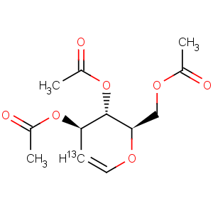 CAS No:478529-36-1 D-arabino-Hex-1-enitol-2-13C,1,5-anhydro-2-deoxy-, triacetate (9CI)