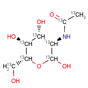 CAS No:478529-42-9 D-Glucose,2-(acetyl-13C2-amino)-2-deoxy-, labeled with carbon-13 (9CI)