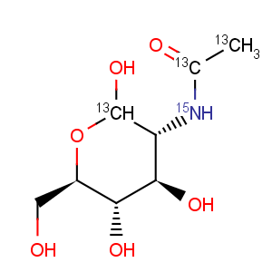 CAS No:478529-43-0 D-Glucose-1-13C,2-(acetyl-13C2-amino-15N)-2-deoxy- (9CI)