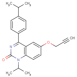 CAS No:478963-79-0 1-propan-2-yl-4-(4-propan-2-ylphenyl)-6-prop-2-ynoxyquinazolin-2-one