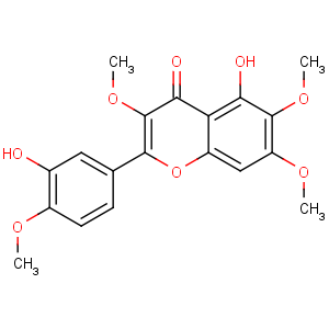 CAS No:479-91-4 5-hydroxy-2-(3-hydroxy-4-methoxyphenyl)-3,6,7-trimethoxychromen-4-one