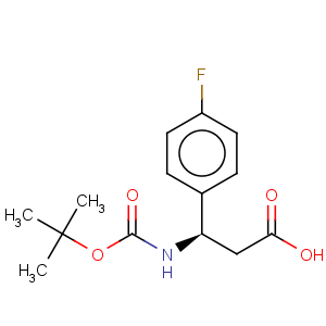CAS No:479064-94-3 Benzenepropanoic acid, b-[[(1,1-dimethylethoxy)carbonyl]amino]-4-fluoro-,(bR)-