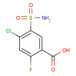 CAS No:4793-22-0 4-chloro-2-fluoro-5-sulfamoylbenzoic acid