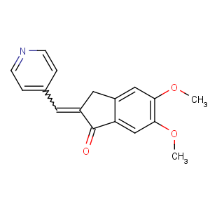 CAS No:4803-74-1 (2E)-5,6-dimethoxy-2-(pyridin-4-ylmethylidene)-3H-inden-1-one