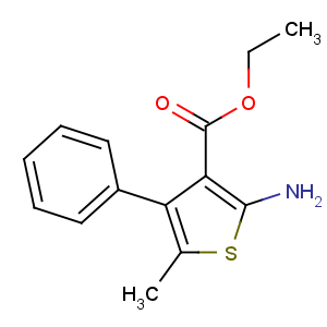CAS No:4815-37-6 ethyl 2-amino-5-methyl-4-phenylthiophene-3-carboxylate