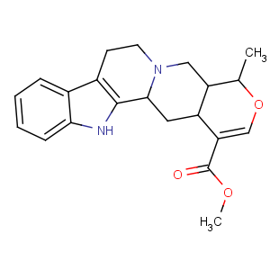 CAS No:483-04-5 Oxayohimban-16-carboxylicacid, 16,17-didehydro-19-methyl-, methyl ester, (19a)-