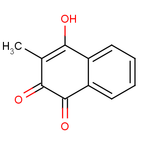 CAS No:483-55-6 4-hydroxy-3-methylnaphthalene-1,2-dione